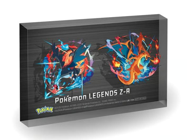 

Pokemon Legends Z-A TSUTAYA Ограниченный акриловый блок Чаризард Япония НОВЫЙ