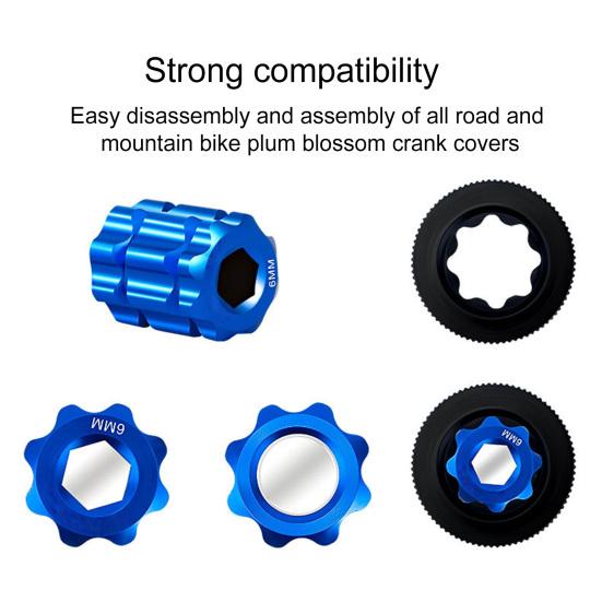 Bicycle Crank Remover Tool Hollow Plum Magnetic Universal Mini Adsorption Crank Arm for Bike Repairing