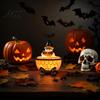 Comforting Halloween Decoration Light Ghost Bubble Bath Reading Book Night Quaint Lamp Handmade LED Table for Bedroom Study Room Bathroom Decor