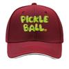 Pickleball Logo  Adjustable Lightweight  Urban Style Snapback with Green  Orange  Outdoor Sport Sandwich Baseball Cap