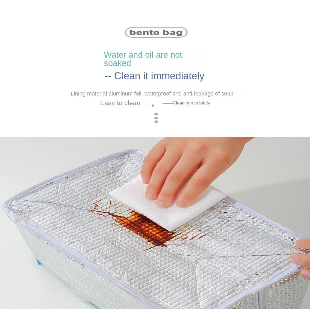 Large Opening Design Picnic Bag Heat Preservation Lunch Box Bag Food Storage Bag Camping