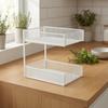 Space-Saving Potato Basket Ventilated, Kitchen Countertop Rack with Baskets,