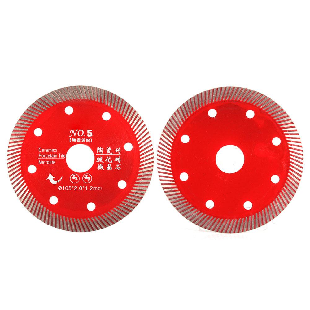 Rote Diamantsägeblatt zum Schneiden von Beton Granit Marmor Fliesen Stein 105mm