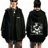 Horror Anime Tomie Junji Ito Zipper Hoodie Men Women Casual Manga Zip Up Sweatshirt Unisex Vintage Oversized Zip Up Jacket Coat