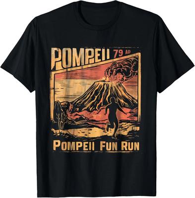 Pompeii Fun Run Geography Volcanologist Volcanology Funny Gift Unisex T-Shirt