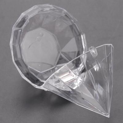 Gut-12 Stück Transparente Diamantform Süßigkeitenbox Hochzeitsgeschenk Gastgeschenke Partybox Klarsichtbehälter Heimdeko Geschenk