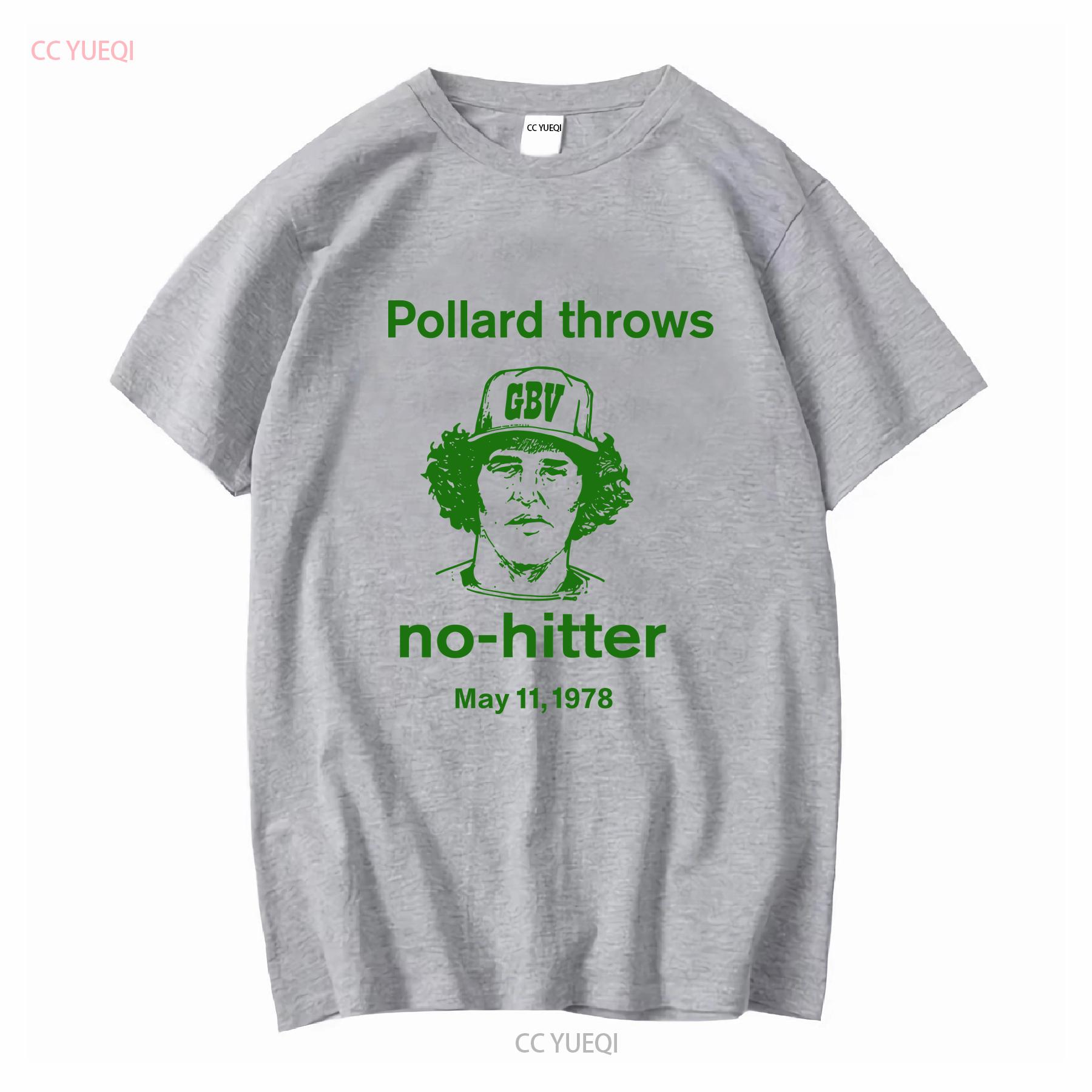 Pollard throws no hitter guided by voices T Shirt GBV Robert alien lanes bee thousand 90s band long or short sleeves vintage S