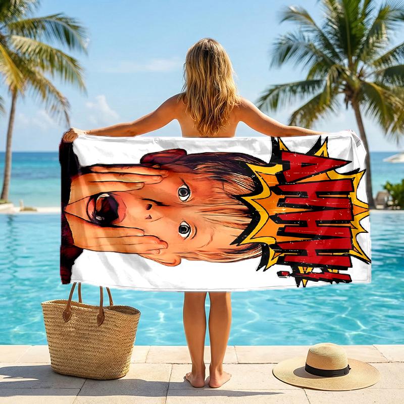 Home Alone Fashion Beach Towel: Ideal for Summer Adventures Soft, absorbent and quick drying suitable for swimming and bathing