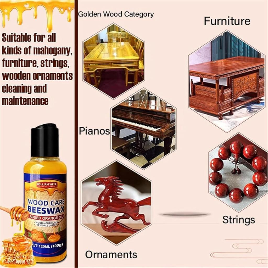 Natural Beeswax Wood Care and Maintenance Special Nourishing Beeswax A Variety Of Wooden Furniture Waxing Natural Beeswax