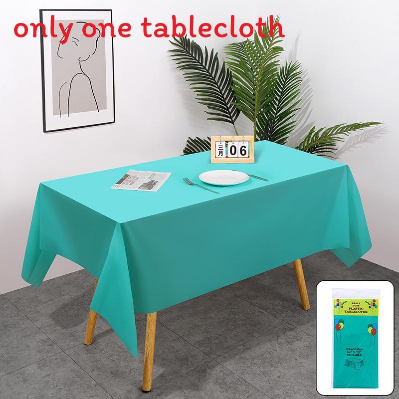Peva Thickened Disposable Tablecloth With Dustproof And Oilproof Surface For Events And Decor