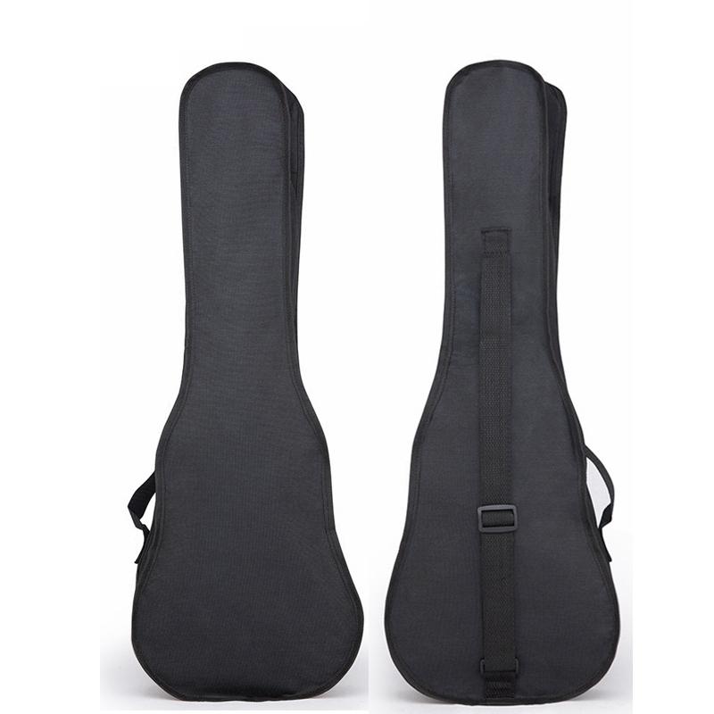 21 / 23 / 26 Inch Ukulele Bag Black Portable Padded Soft Case Single Shoulder Backpack