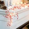 Led Red Beads Led String Lights Waterproof For Christmas Wedding Birthday Parties New Year
