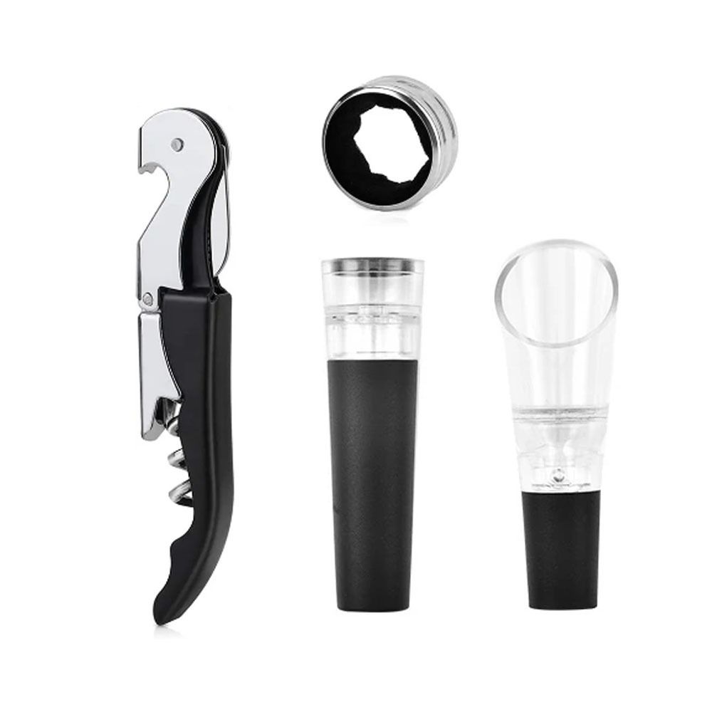 

4 шт., набор штопоров для вина из нержавеющей стали, многофункциональный набор для красного вина, подарки, штопор-бар