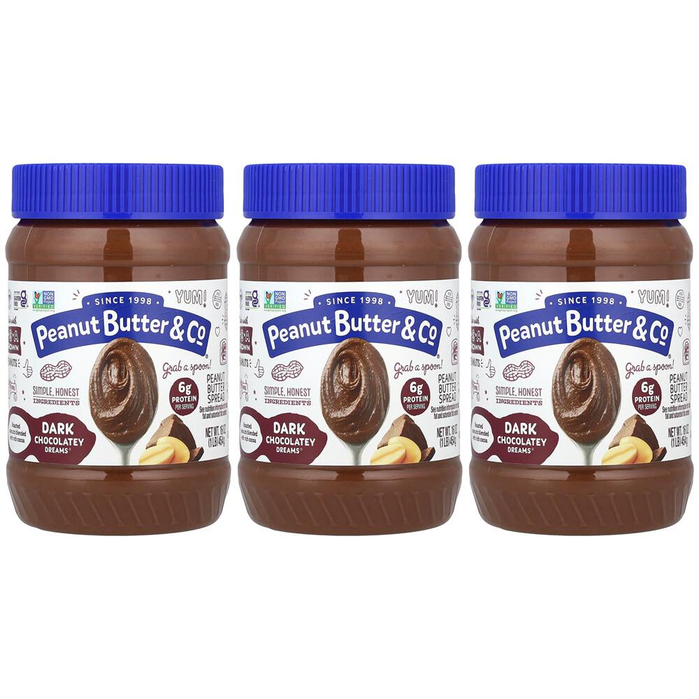 Peanut Butter & Co. Simply Crunchy Peanut Butter Spread, 454g (16oz) - 3 Count 454g - 3 ea