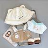 1 set Cartoon Overalls 20cm Cotton Doll Clothes Outfit Plush Doll Clothes  Doll Accessories