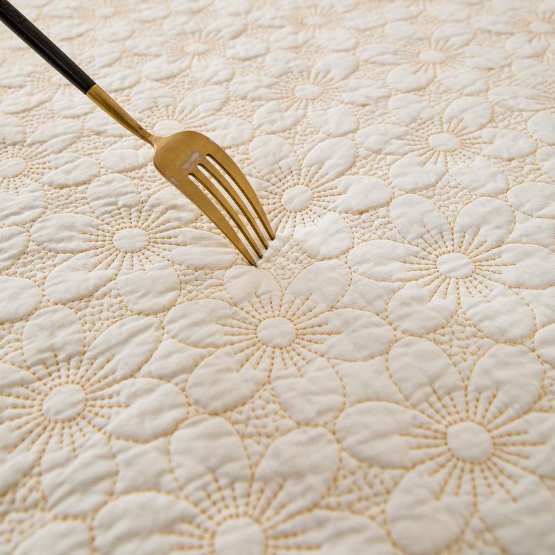 Cotton Sofa Cushion New  Four-Season Universal Fresh Fabric Wavy Side Seat Cushion Fixed Non-Slip Cover Towel