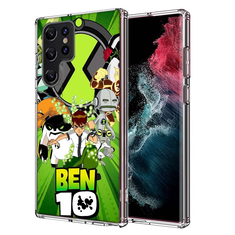 Ben Cartoon 10 Capa Phone Case For Samsung S26 Ultra S25 Edge Galaxy S23 S21 S20 S24 FE S22 S10 Plus Cover Clear TPU Shell Coque