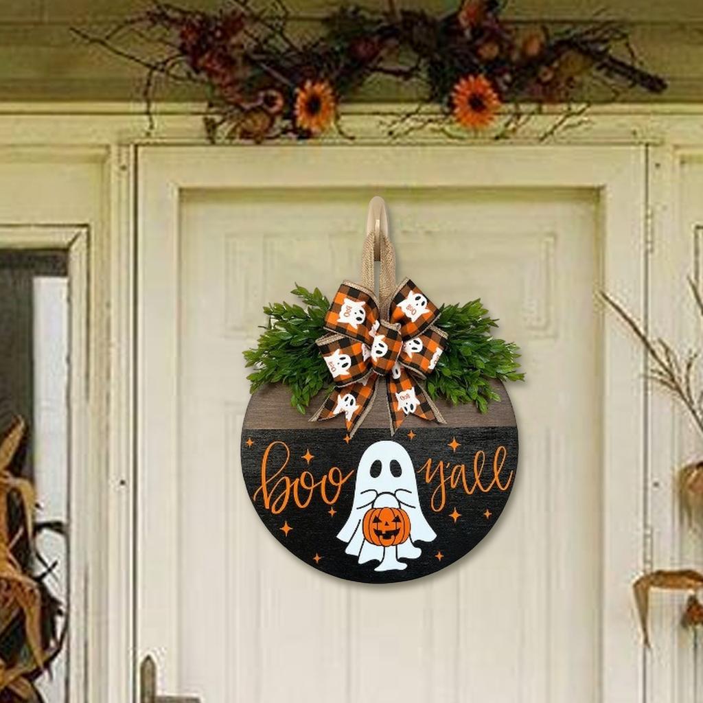 Halloween Front Door Decorations, Halloween Front Door Signs, Pumpkin, Halloween Door Hangings, Pumpkin Faces, Halloween Signs