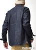 Long Sleeve Denim Shirt Work US [Houston] Men's (American Casual, Faded, Shirt, Cotton) (XL Size, Indigo)