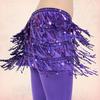Women Belly Dance Clothing Accessories Tassel Belts Glitter Flap Hip Scarf Sequins Belt