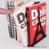 Creative Metal Bookend Set: Stylish Office Desktop Storage and Back-to-School Essential