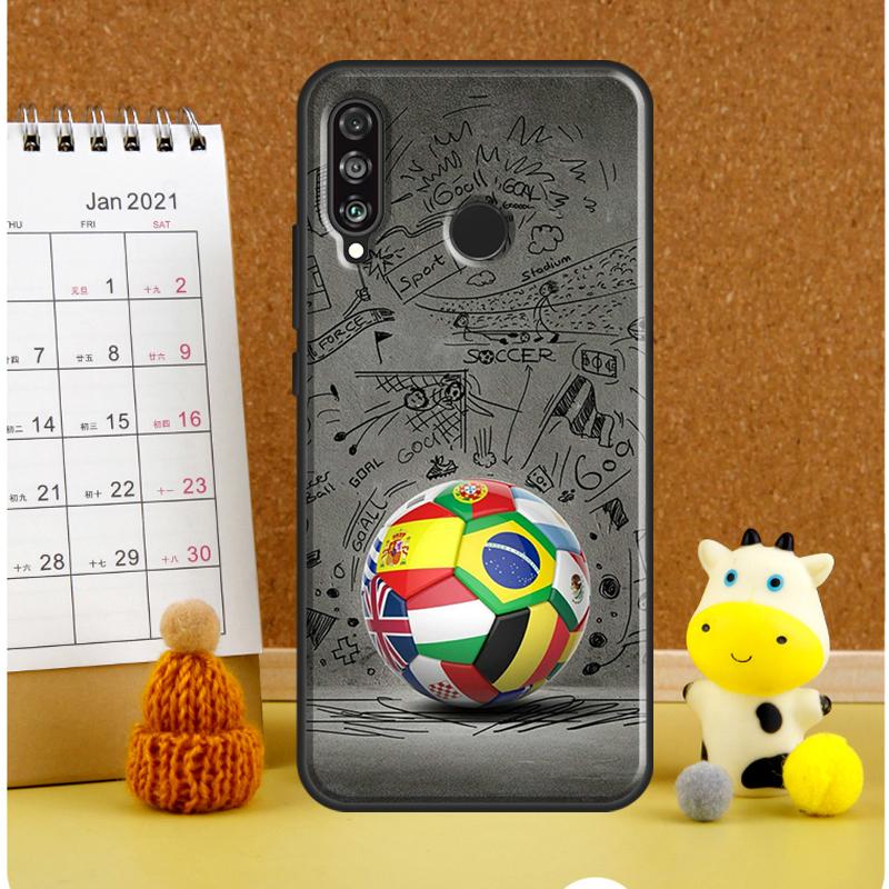 Football Soccer Ball For Huawei Nova Y61 Y60 Y70 Y72 Y73 Y90 Y91 12i 11i 3i 7i 8i 9 10 SE P20 P40 P30 Lite Case