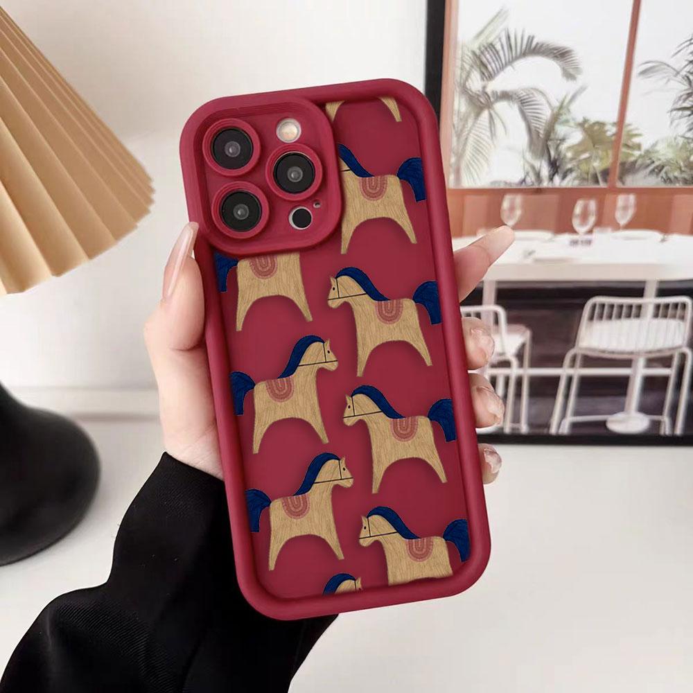 Illustration Of Animal Horse Phone Case For Samsung A13 A15 A16 A17 A22 A23 A25 A32 A33 A35 A51 A52 A53 A54 A55 A71 A72 Cover