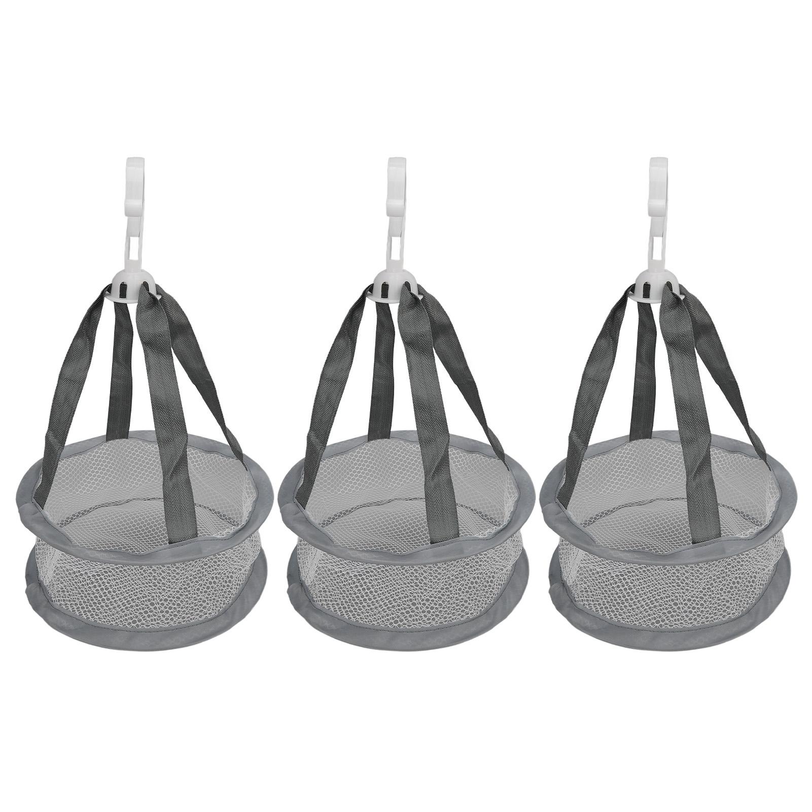 

3 шт. Подвесная сетчатая корзина-сушилка Мини вентилируемая ветрозащитная сушилка для кистей для макияжа, инструментов