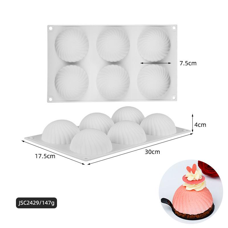Yan Ying Spiral Baozi Silicone Mousse Cake and Chocolate Mold