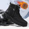 Men's Fleece Lined High Top Work Boots Sporty Casual Cotton Shoes Winter Fashion Trend Boots Versatile Comfortable Boots