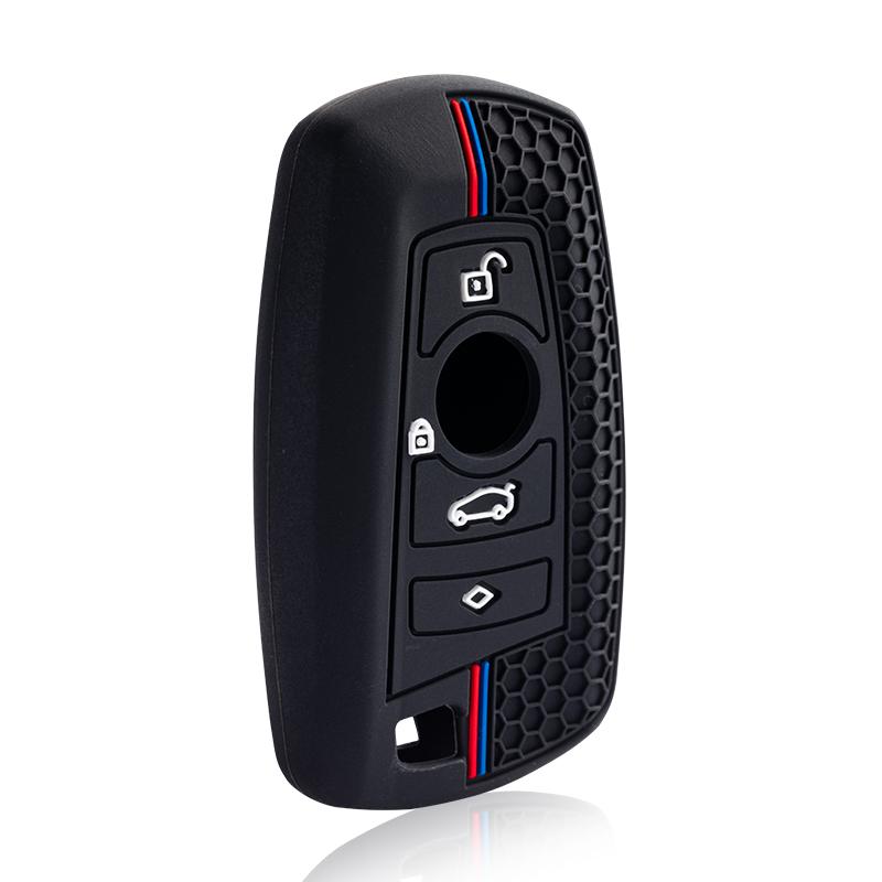 Silicone for BMW F30 F31 F32 F34 F20 F21 F07 F10 1 3 5 7 Series M3 M4 X1 X3 G01 X4 G02 X5 F15 F16 Car Key Case Cover Shell Fob