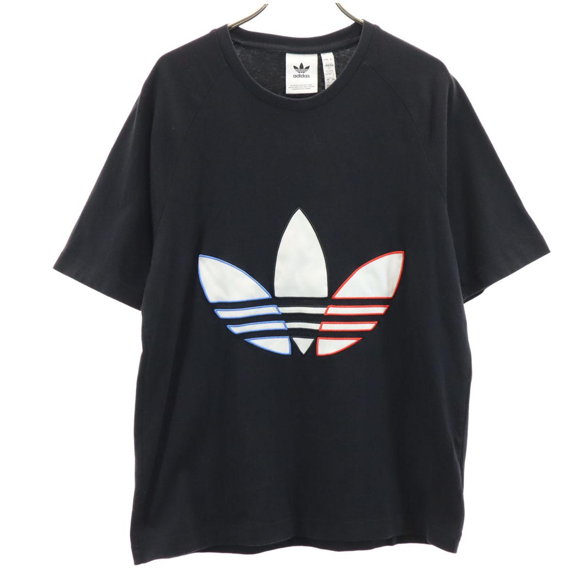 

Футболка с коротким рукавом с логотипом adidas Originals Trefoil S черная Мужская Б/У