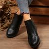 Large size Martin boots autumn and winter new European and American thick heel short boots