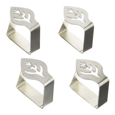 4Pcs Edelstahl Tischdecke Clips Einstellbare Tisch Tuch Halter Klemmen für Home Hochzeit Party