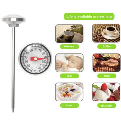 Termometro per Alimenti Rilevamento Fisico Nessuna Batteria Richiesta Precisione Acciaio Inossidabile Tè al Latte Caffè Bevande Termometro da Cucina Fornitura per la Casa