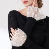 Elegant Romantic Mesh Lace Detachable Layered Ruffle Fake Sleeves Sweet Decoration Sweater Elastic Wrist Horn Cuffs