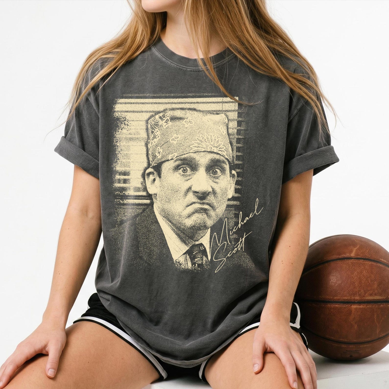 Vintage Prison Mike Shirt, Michael Scott T-Shirt, The Office TV Show Merchandise, Dunder Mifflin Tee, Funny Michael Scott Gift M