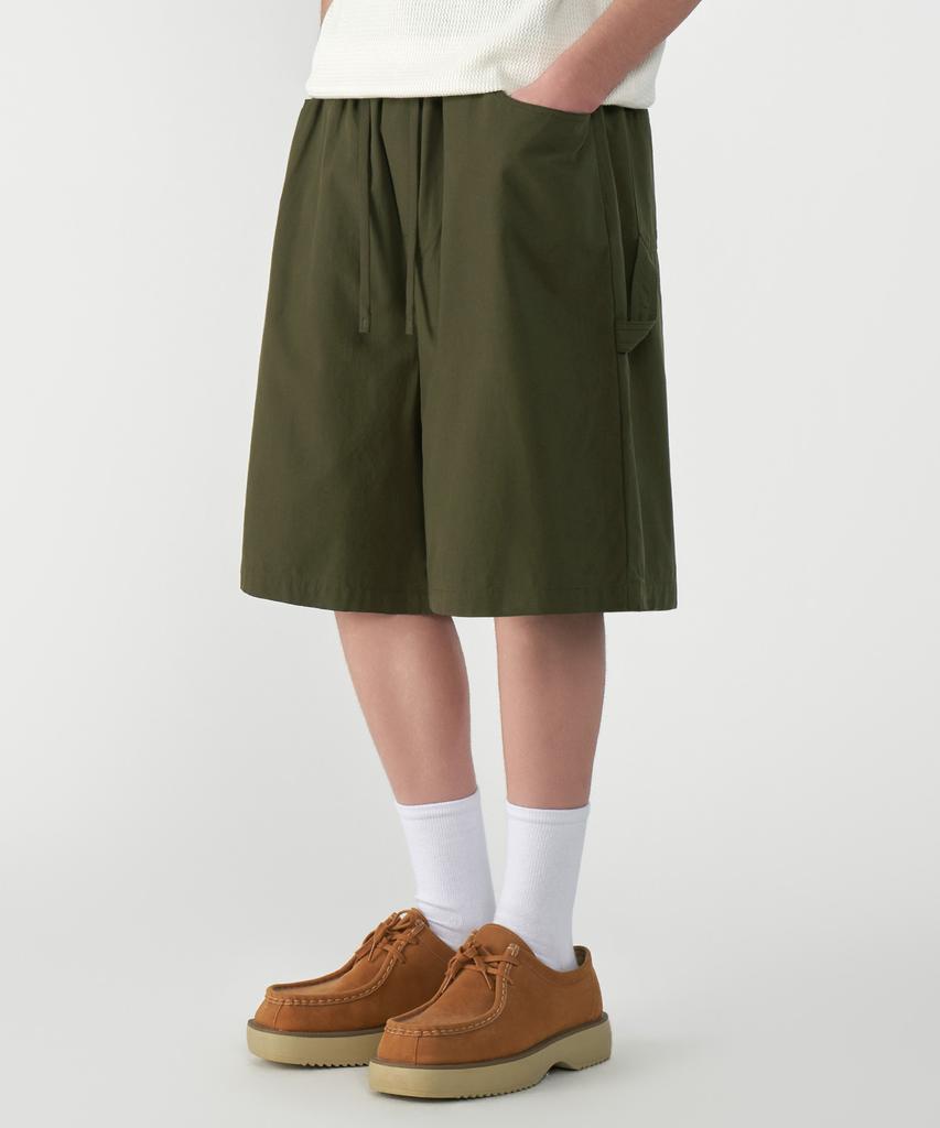 UNTAPPED STUDIO [2Pack] Linen Carpenter Bermuda Wide Pants 3 Colors