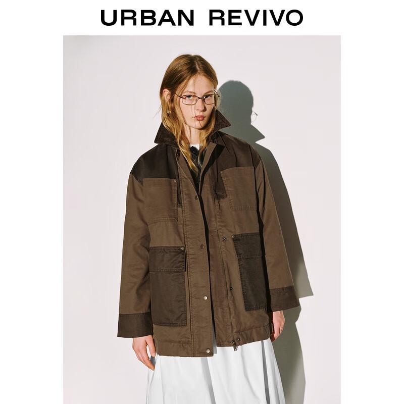 UR2025 Women's Casual Color-Block Padded Jacket