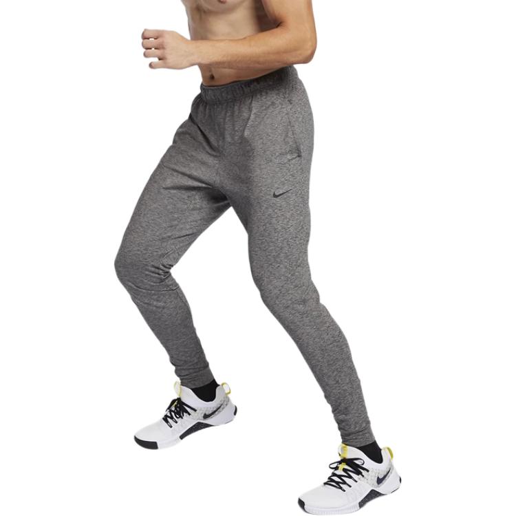 Nike Logo Print Elastic Cuff Casual Pants Men Bottoms Gray AT5697-084