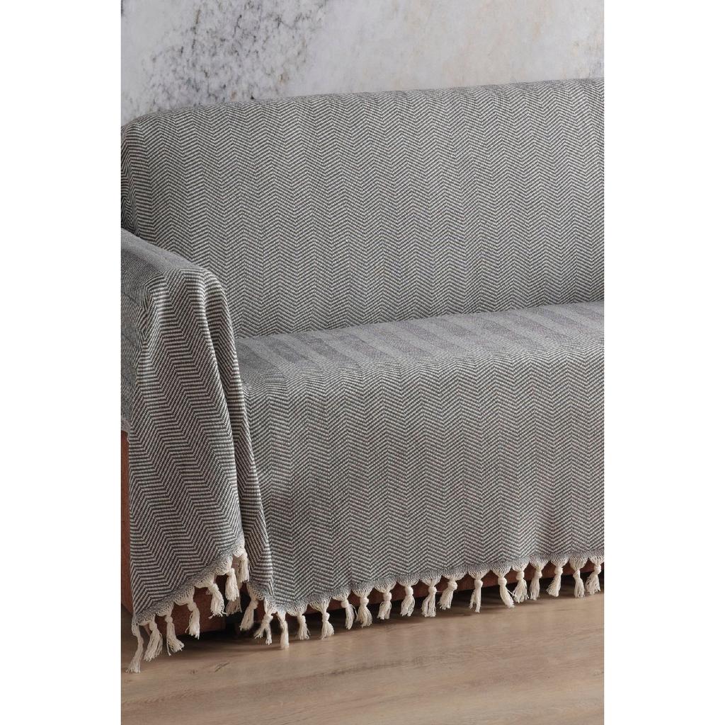 Natural Sofa Cover Ecru Covering The Arms 180x300