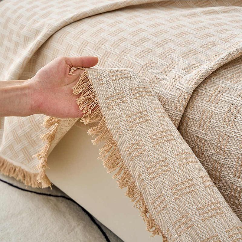 1Pc Cream Style Sofa Throw Blanket Non-Slip Armchair Slipcover Towel Dust-Proof Breathable Camping Picnic Blankets Living Room