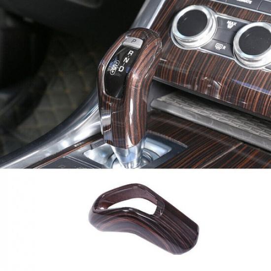 For Range Rover Evoque - Wood Grain Console Gear Shift Knob Cover Trim