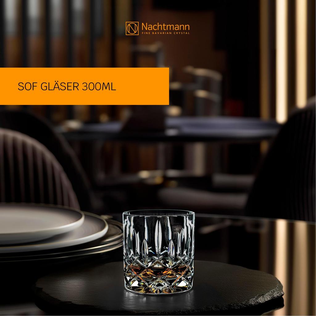 Nachtmann Noblesse SOF Tumbler, Clear, 245ml, 98857, Set of 4