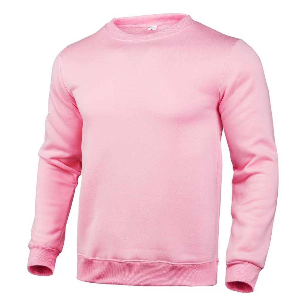 2025 Men's and Women's Sweater Fashion Brand Casual Sweater Solid Color Round Neck Long Sleeve Pullover Sweater