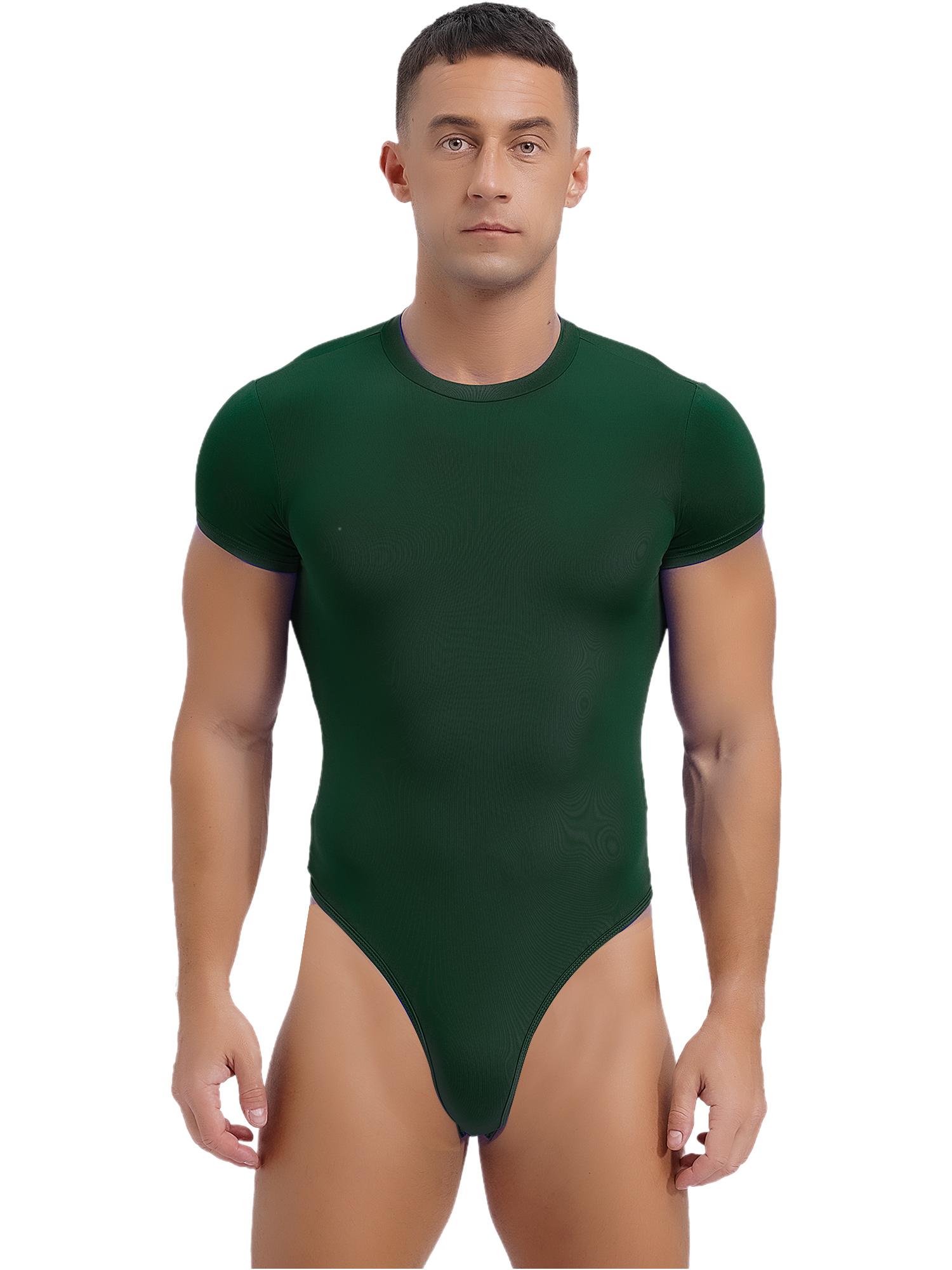 YDT-adult Heren afslanken body shaper vest shirt atletische sport bodysuit ondershirt effen kleur rompertjes voor bodybuilding yoga XXL groen