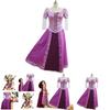 Elegantes Erwachsenen Märchen Prinzessin Rapunzel Cosplay Kostüm für Halloween Partys