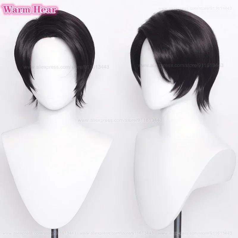 Yuta Okkotsu Synthetische Pruik Anime 2 Stijlen 30cm Zwart Cosplay Pruiken En Ring Hittebestendig Haar Feest Pruiken + Een Pruikkap One Size black