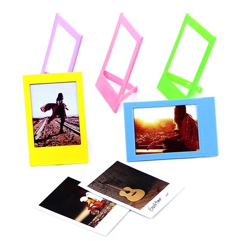 2 STK Forskjellige Fargerike 3-tommers Fujifilm Instax Mini Rammer tilfeldig farge