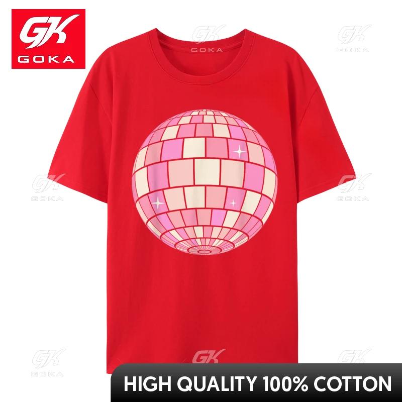 

Danish Pastel Aesthetic Disco Ball Gift Normal Tops Tees for Unisex Premium Cotton Top TShirt Casual T Shirt Special S